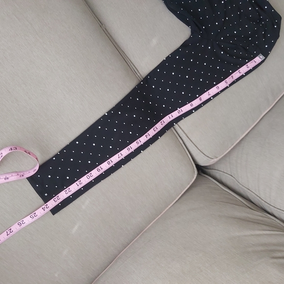 Banana Republic black white polkadots true wrap dress midi long sleeves - Picture 16 of 16